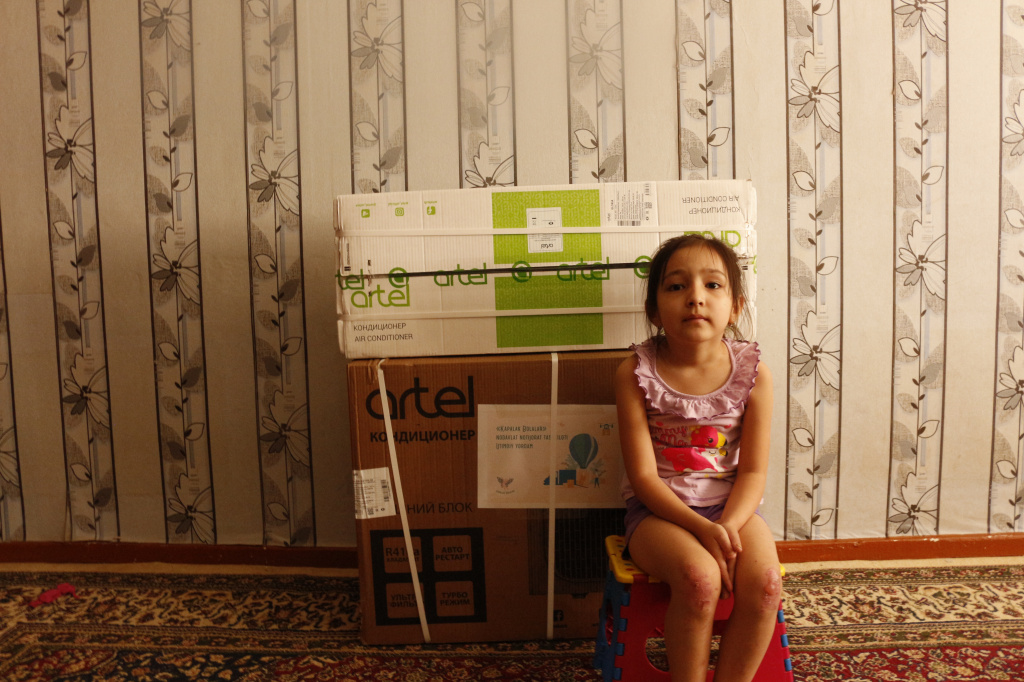 Samira received targeted assistance in the form of an air conditioner.jpg